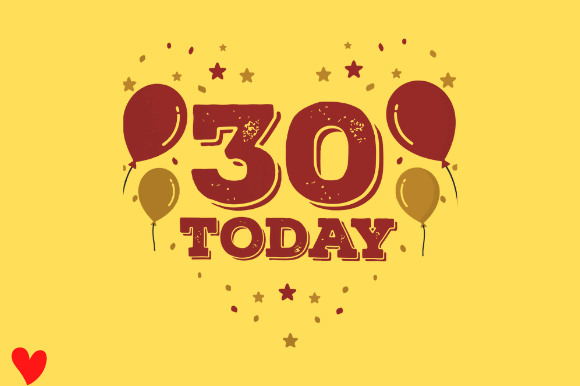 30TH BIRTHDAY TAG BIRTHDAY Embroidery Review