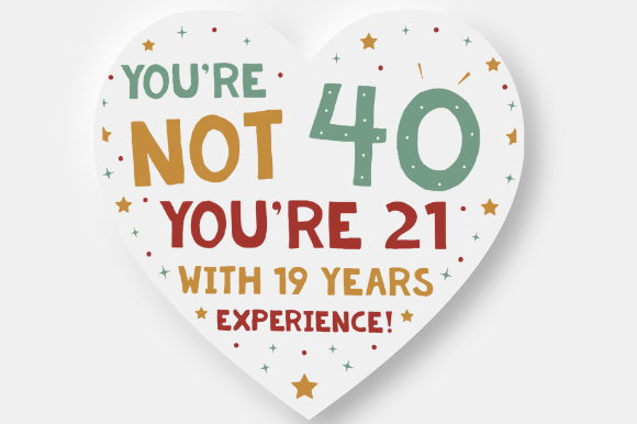 40th Birthday 40 Forty Today Embroidery Review