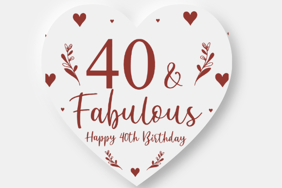 40th Birthday Gift 40 Embroidery Review