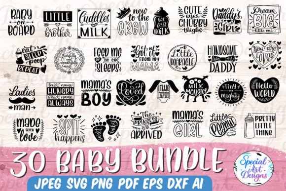 Baby SVG Bundle Baby Quote Bundle