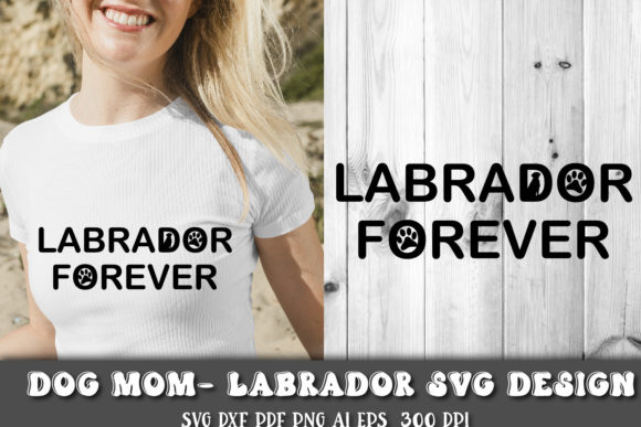 Labrador Retriever SVG. Mom Labs.