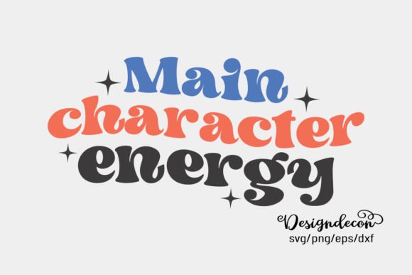 Main Character Energy Retro SVG Png Review