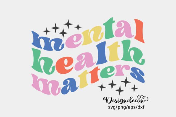 Mental Health Matters Retro SVG Png Review