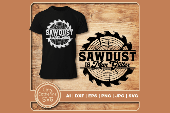 Sawdust is Man Glitter Carpentry Quote Embroidery Review