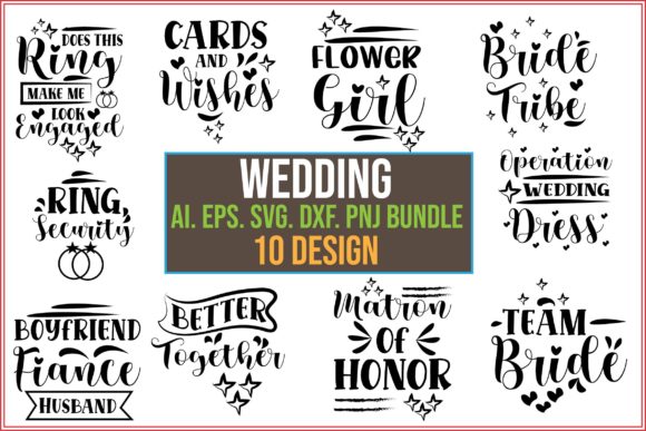 Wedding SVG Bundle, Wedding Quotes